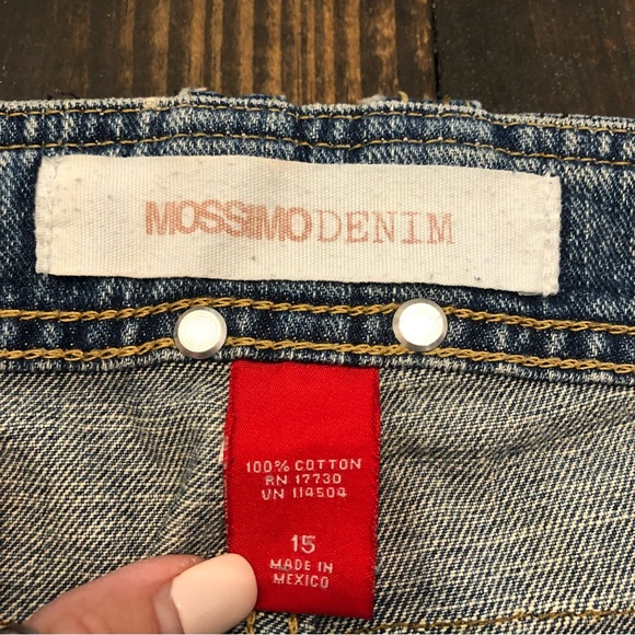 Mossimo Flare Hippiecore Boho Festival Jeans Plus Size Ridged 100% Cotton - Picture 5 of 11